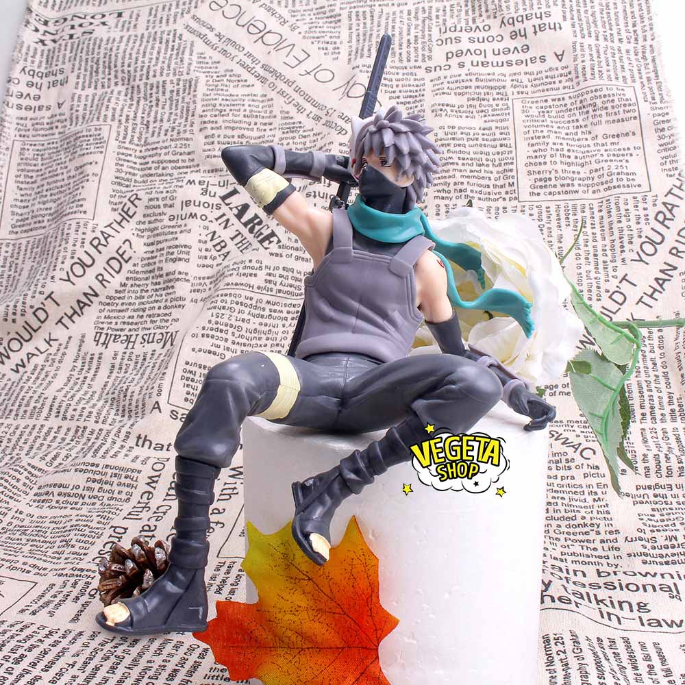 Mô hình Kakashi ngồi - Mô hình Naruto - Hatake Kakashi - Cao 19cm - Trang trí ô tô, bàn làm việc, kệ sách, tivi