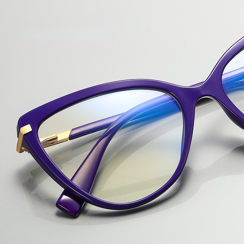Mắt Kính Gọng Kim Loại TR90 Chống Ánh Sáng Xanh Thời Trang Phương Tây