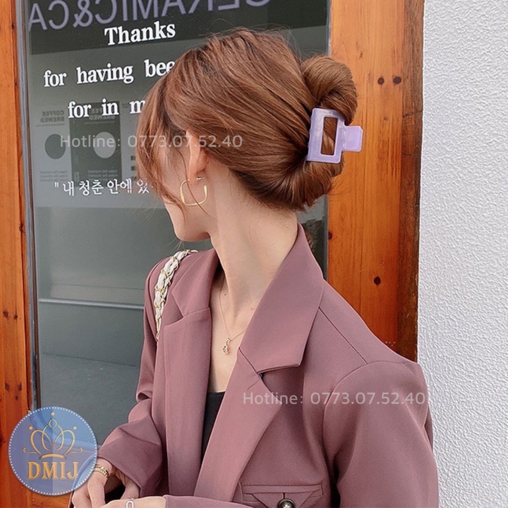 Kẹp tóc càng cua trong suốt và nhiều màu phong cách Hàn Quốc dành cho nữ - Quincy 121
