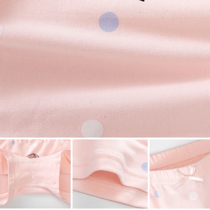 Bộ 5 Quần Lót Boxer Bằng Cotton Tinh Khiết In Họa Tiết Hoa Thoải Mái Cho Bé Gái 3-12 Tuổi