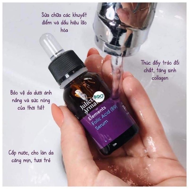 Tinh chất serum phục hồi và làm dịu da Juliette armand folic acid B9