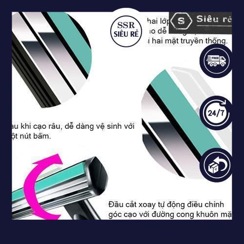 SET DAO CẠO RÂU + 36 ĐẦU DAO THAY THẾ (TẶNG KÈM TUÝP KEM CẠO RÂU) (MS3545)