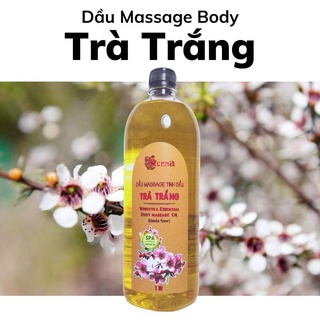 Dầu Massage Body Trà Trắng ACENA 1000ml Trơn Tay, Thơm Nhẹ Nhàng chuyên dụng Spa