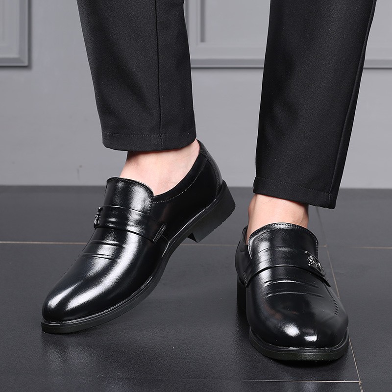 Giày Tây Nam - TẶNG TẤT - Giày Lười Nam Cao Cấp Xuất Dư GD94 | BigBuy360 - bigbuy360.vn