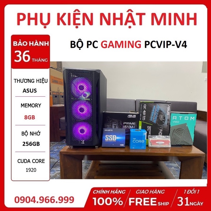 Bộ máy tính PC H510+i3 10105F+8GB+1650 4GB- PC gaming hàng VIP gaming thách thức mọi tựa game giá không thể rẻ hơn