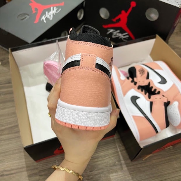 Giày Jordan high low màu hồng cổ cao cổ thấp, Giày sneaker nữ độn đế nâng chiều cao nam nữ hót trend 2020 | BigBuy360 - bigbuy360.vn