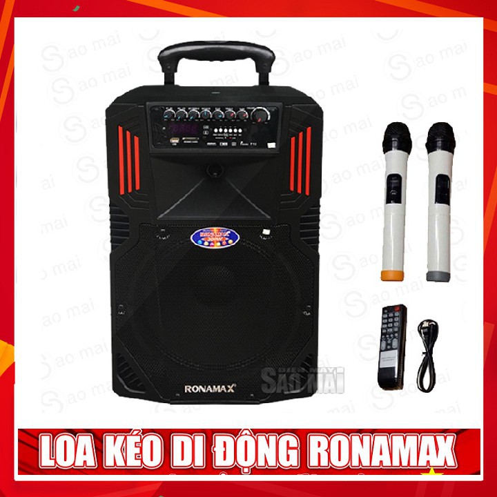 Loa kéo Bluetooth Loa karaoke di động RONAMAX F12 300W