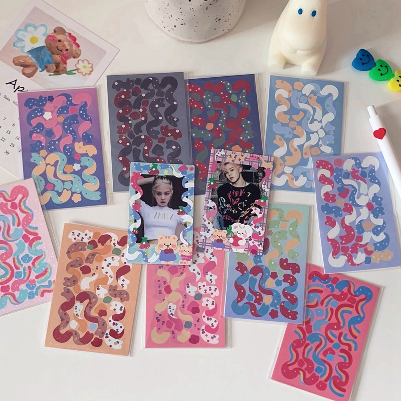 Sticker Hình Dán Trang Trí Toploader Có Nhũ Festive Ribbon n Confetti