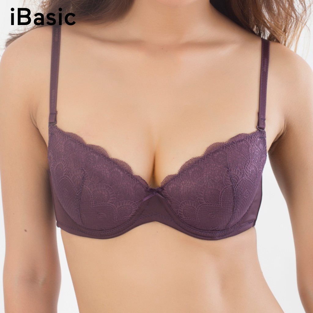 Áo ngực mút dày vừa phối ren iBasic VA130 | BigBuy360 - bigbuy360.vn