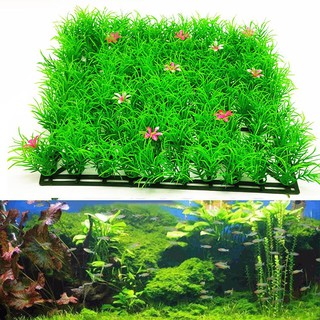 Thảm cỏ bằng nhựa màu sắc tươi sáng dùng để trang trí bể nuôi cá cảnh