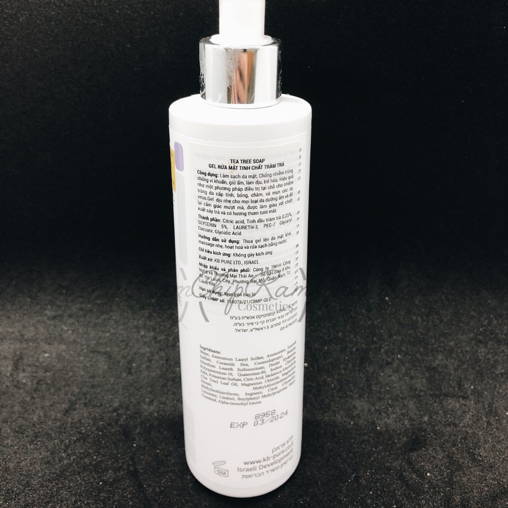 KB PU.RE TEA TREE SOAP/ GEL RỬA MẶT TINH CHẤT TRÀM TRÀ