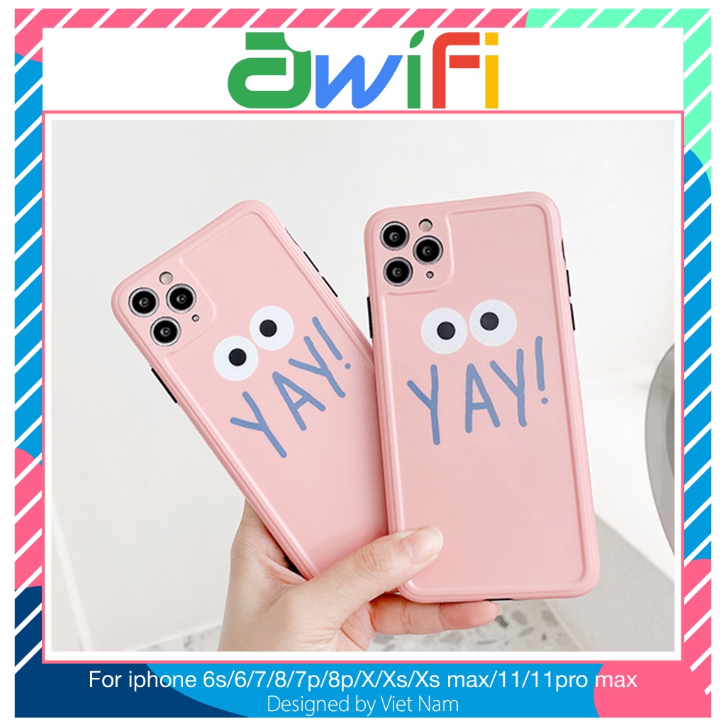 Ốp iphone - Ốp lưng imd new Đôi mắt Yay 6/6s/6plus/6splus/7/8/7plus/8plus/x/xs/xsmax/11/11promax-Awifi Case