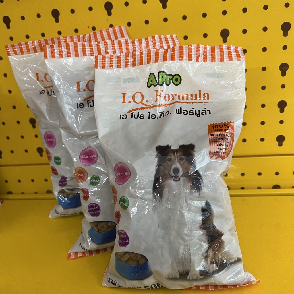 Thức ăn cho chó Apro IQ Formula 500g, đồ ăn hạt cho chó giá hợp lí cho cún cưng - Củ Cải Pet Shop