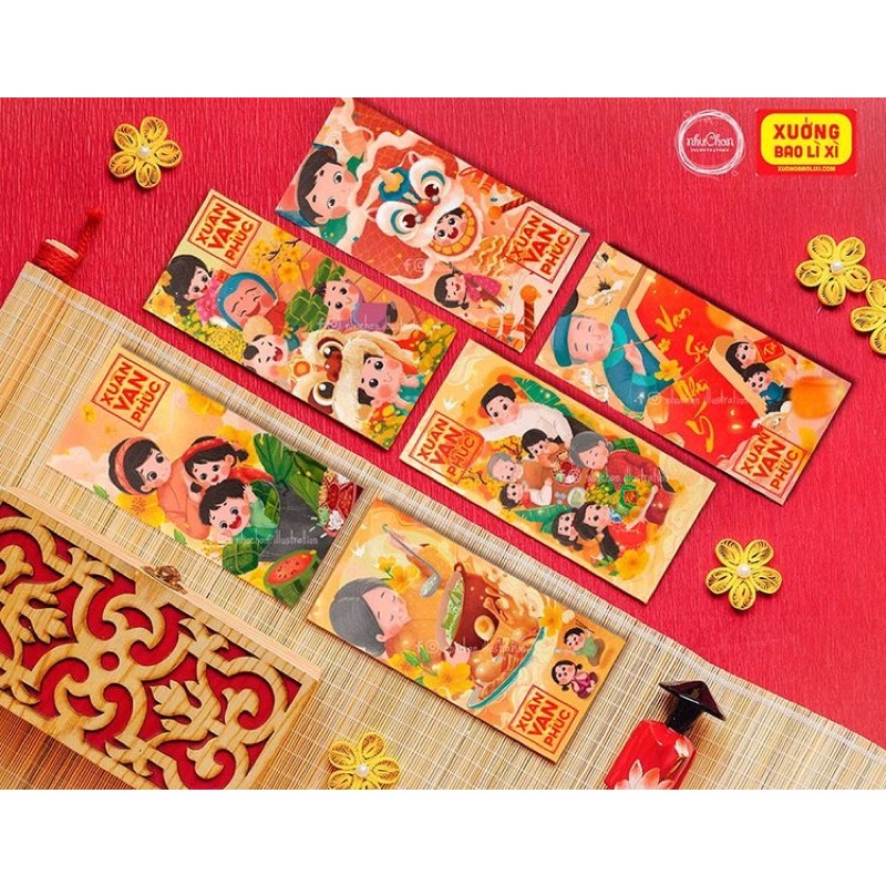 10 bao lì xì Tết trend thương hiệu bao lì xì