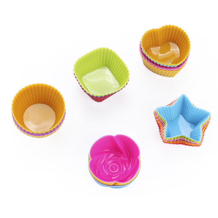 Khuôn cupcake silicon 7cm để làm bánh cho bé