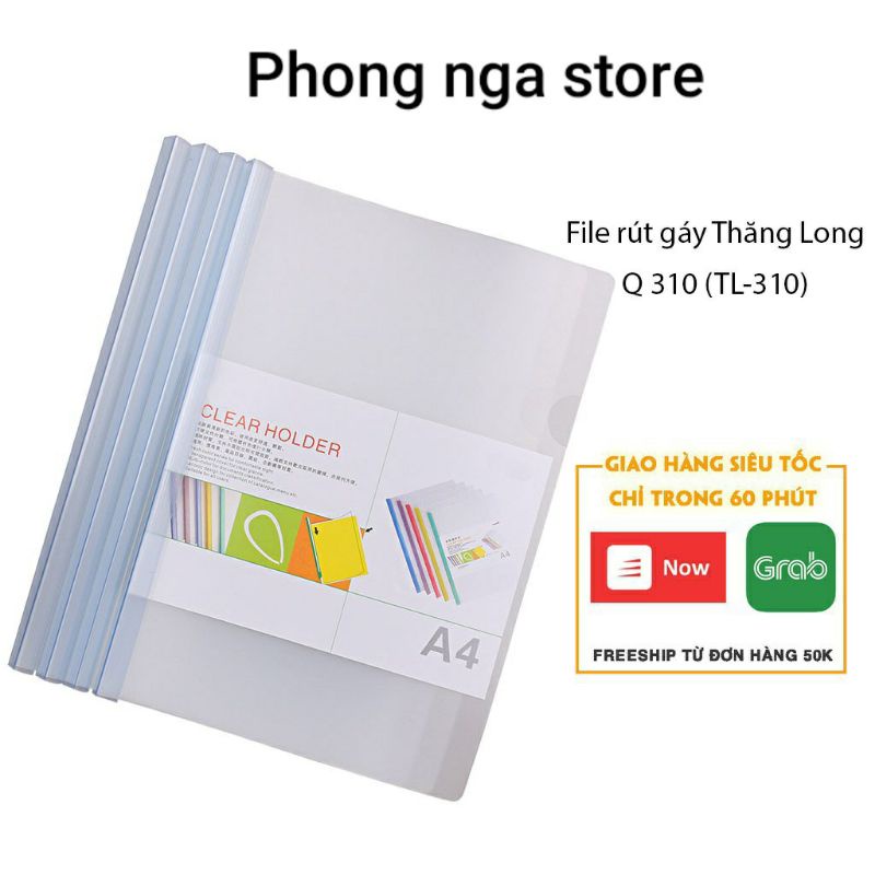 Bìa cây, Kẹp file đựng tài liệu A4, file rút gáy kẹp trong màu trắng loại mỏng