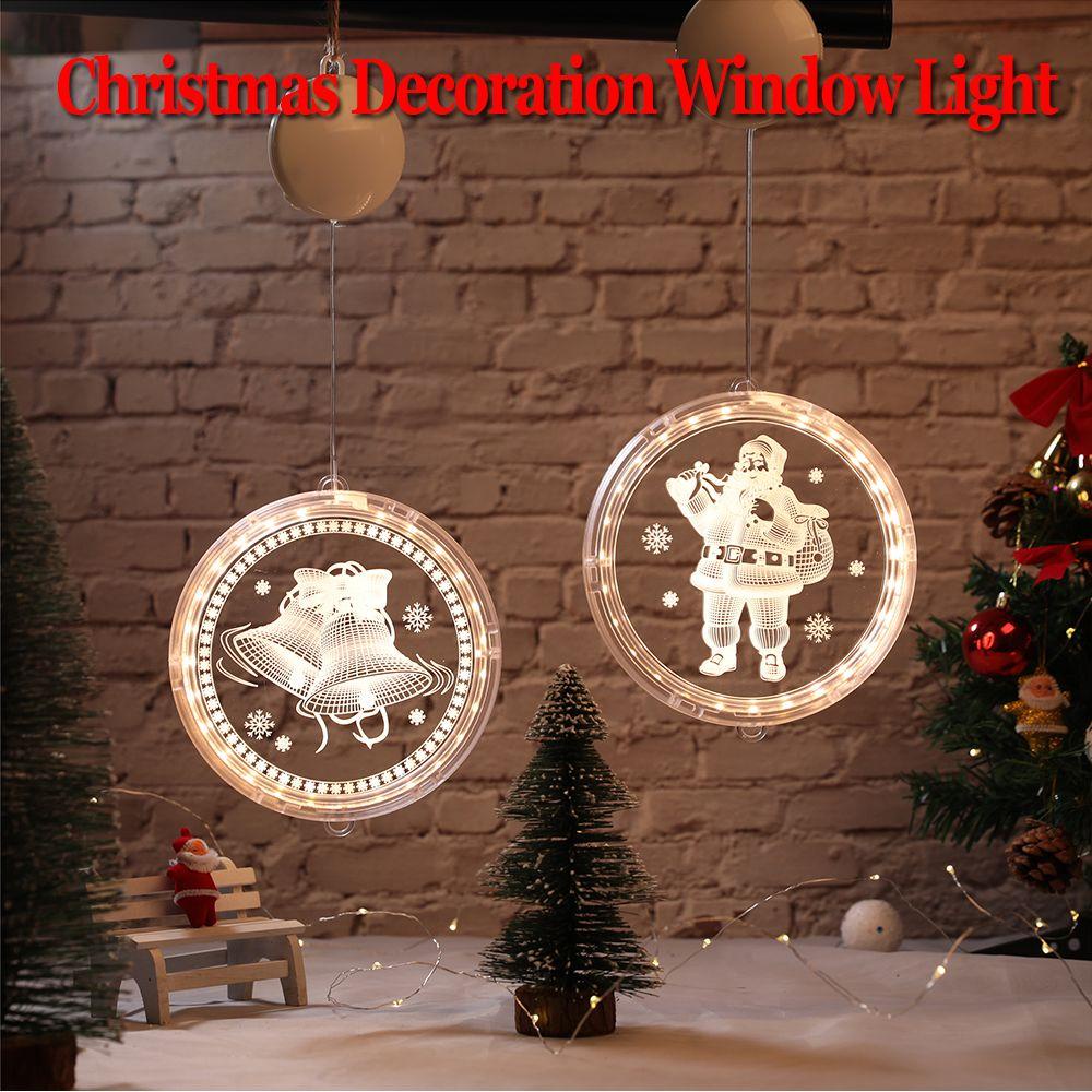 GOGOUP Đèn Treo Cửa Sổ Trang Trí Giáng Sinh Năm Mới