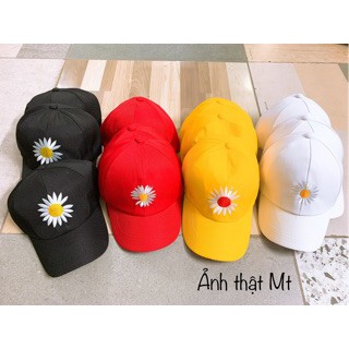 Mũ,nón hoa cúc - mũ lưỡi chai,mũ phớt hoa cúc