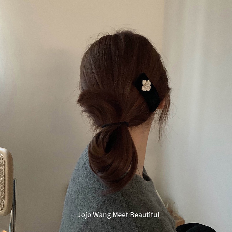 Kẹp tóc đính ngọc trai giả phong cách Hàn Quốc cho nữ