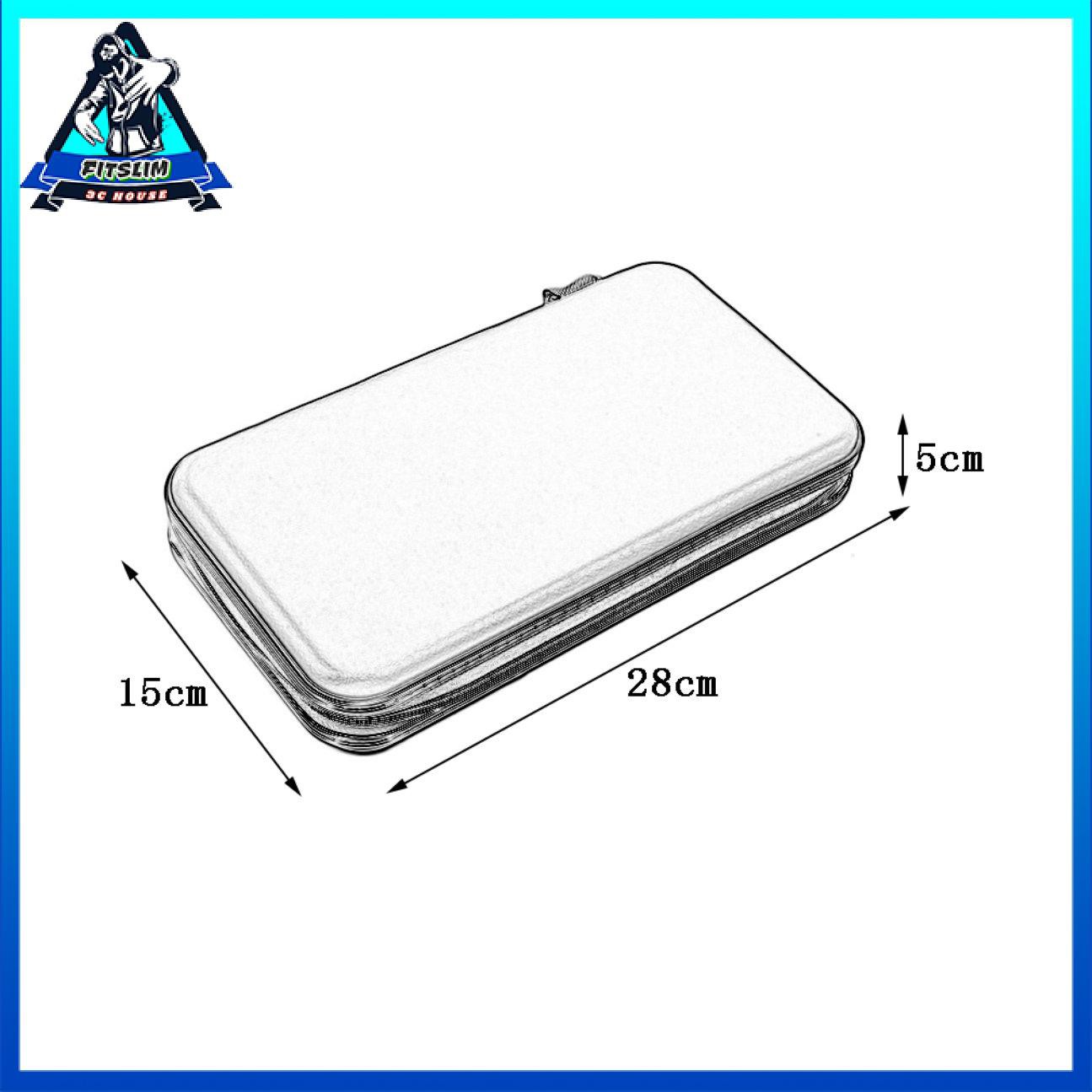 Hộp đựng đĩa có dây kéo Hộp đựng đĩa 80 PCS Giá đỡ đĩa CD VCD Hộp cứng di động