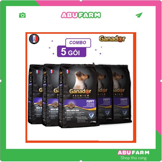 THỨC ĂN HẠT CHO CHÓ CON GANADOR PUPPY 400G