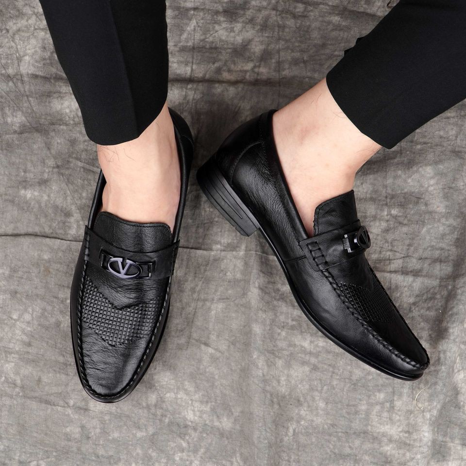 Giày Nam Công sở da bò thật ISHOESVN IS309