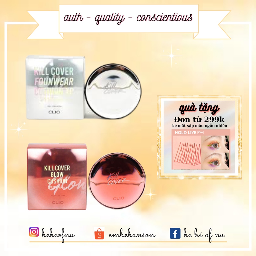 Phấn nước Hàn Quốc Clio Kill Cover Cushion