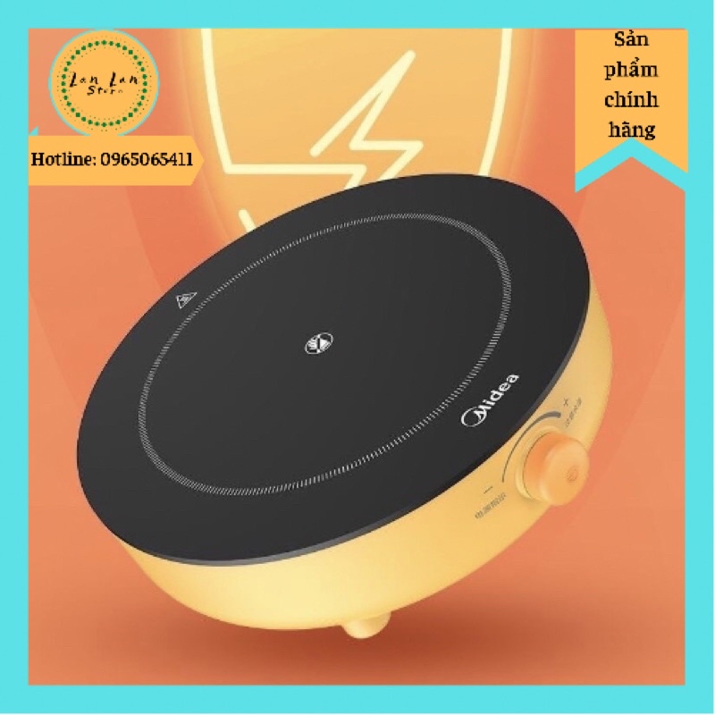 Bếp điện từ đơn Hồng ngoại MIDEA nội địa vàng viền cao cấp, bảo hành 1 năm