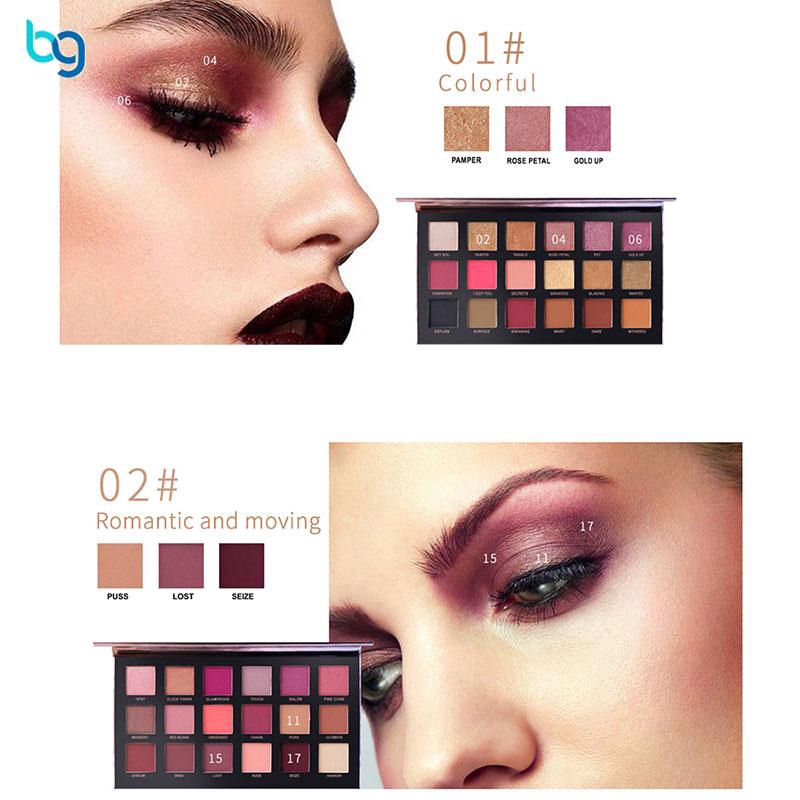 [Hàng mới về] Bảng phấn mắt trang điểm 18 màu QIBEST