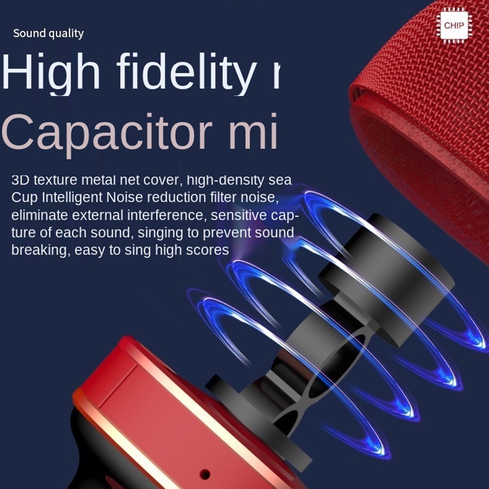 Micro Karaoke Bluetooth Kèm Loa Bluetooth Mini WS-898 Nâng giọng cực chất Loa Bluetooth Karaoke Gia Đình Có Thu Âm