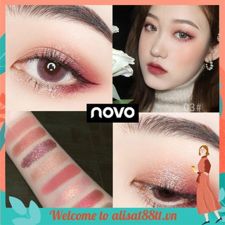 Bảng phấn mắt NOVO 9 màu ánh nhũ xinh xắn quyến rũ