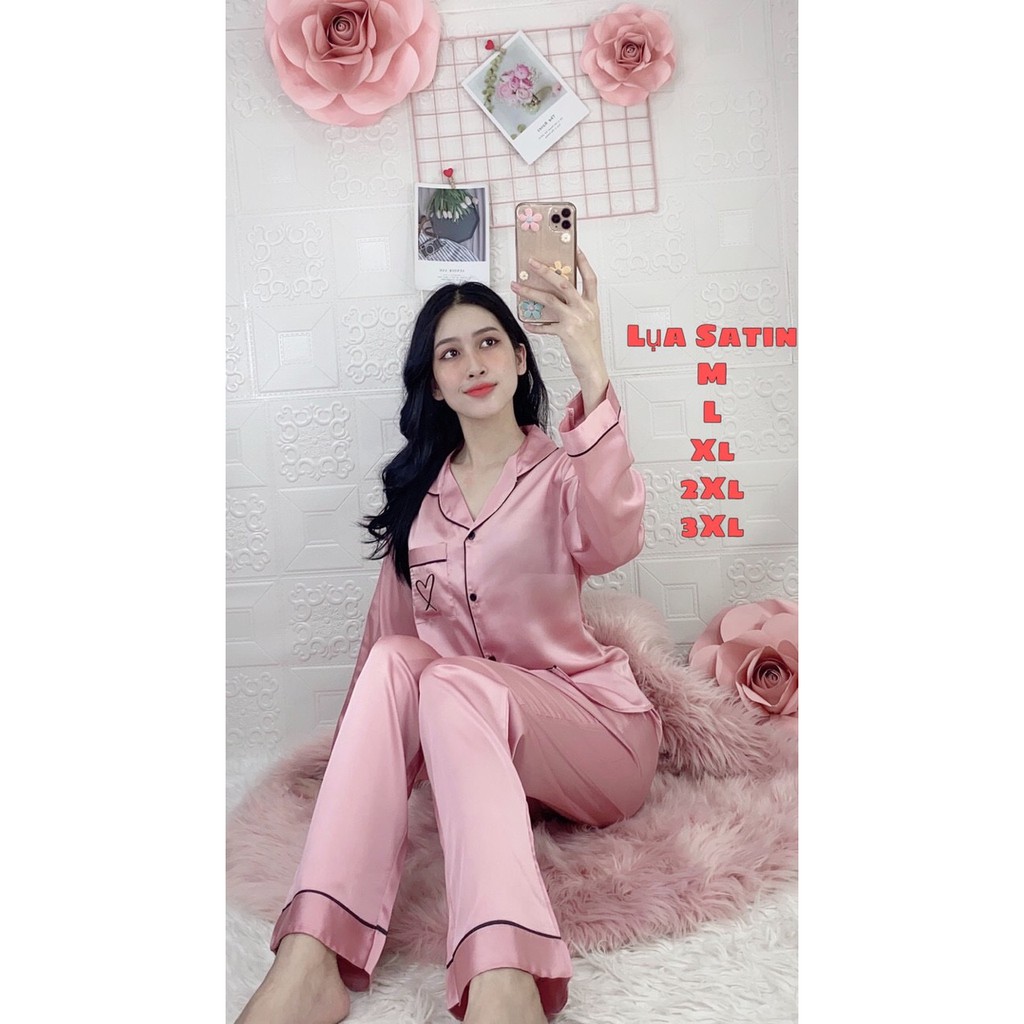 HÀNG CAO CẤP - SET ĐỒ BỘ LỤA SATIN DÀI | BigBuy360 - bigbuy360.vn