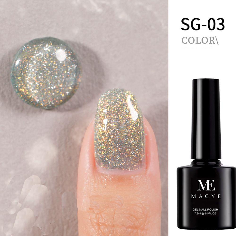 [Hàng mới về] Gel sơn móng tay nghệ thuật thời trang lấp lánh sáng bóng nhiều màu lâu trôi