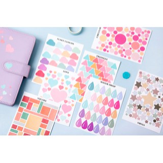 Phụ kiện trang trí: Deco sticker "Life style"/ Hình dán