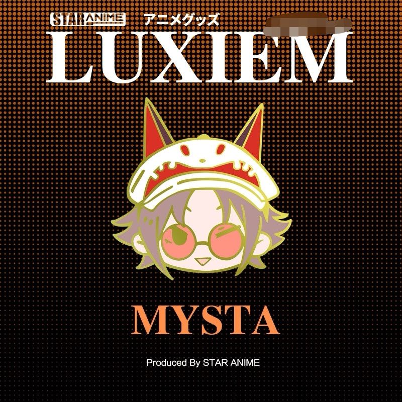 Luxiem vox shu mysta Trâm Cài Áo Kim Loại Nhỏ Nhắn Hình Quạt