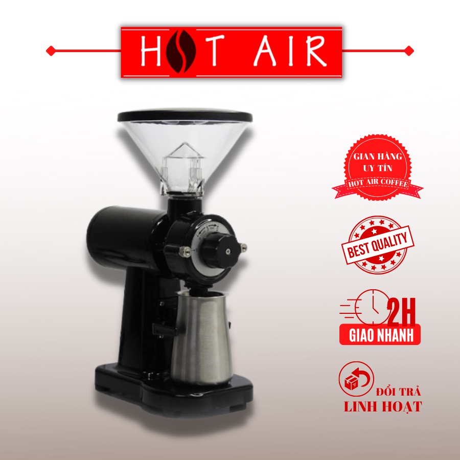 Máy xay cà phê Espresso 500N máy xay cafe mini thép không gỉ, điều chỉnh 8 độ mịn khác nhau, bảo hành 12 tháng - Hot Air