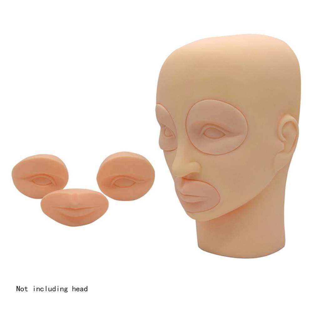 Đầu Ma Nơ Canh Da Xăm Lông Mày / Môi Mềm Mại 3D Dành Cho Người Mới Tập Trang Điểm