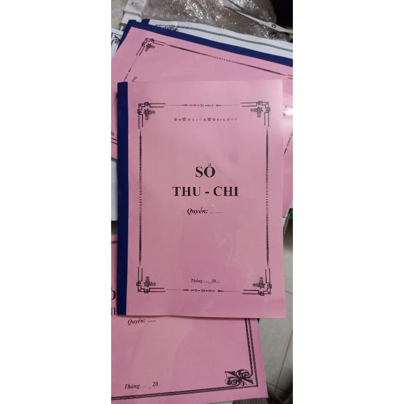 Sổ Thu chi A4  sổ quản lý chi tiêu