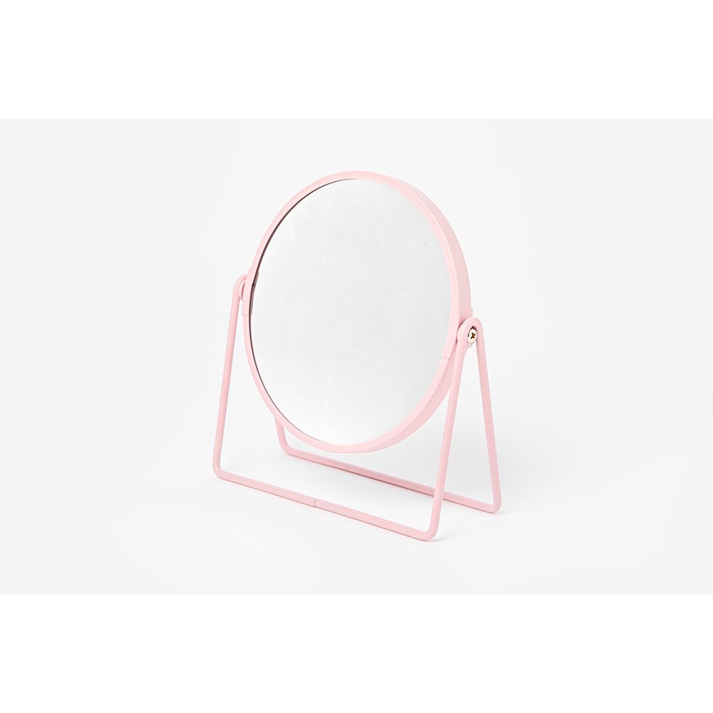 Gương Để Bàn ARTBOX Hàn Quốc Màu Hồng Kèm Gương Phóng Đại Gấp 3 Lần