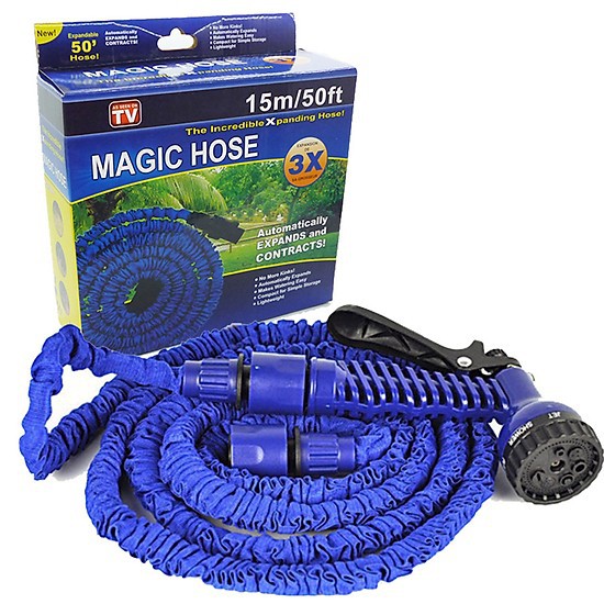 Vòi Xịt Nước Dãn Nở Thông Minh - Vòi Nước Dãn Nở Magic Hose, Dây Bơm Nước Co Giãn Tăng Áp Dùng Để Tưới Vườn Rửa Xe