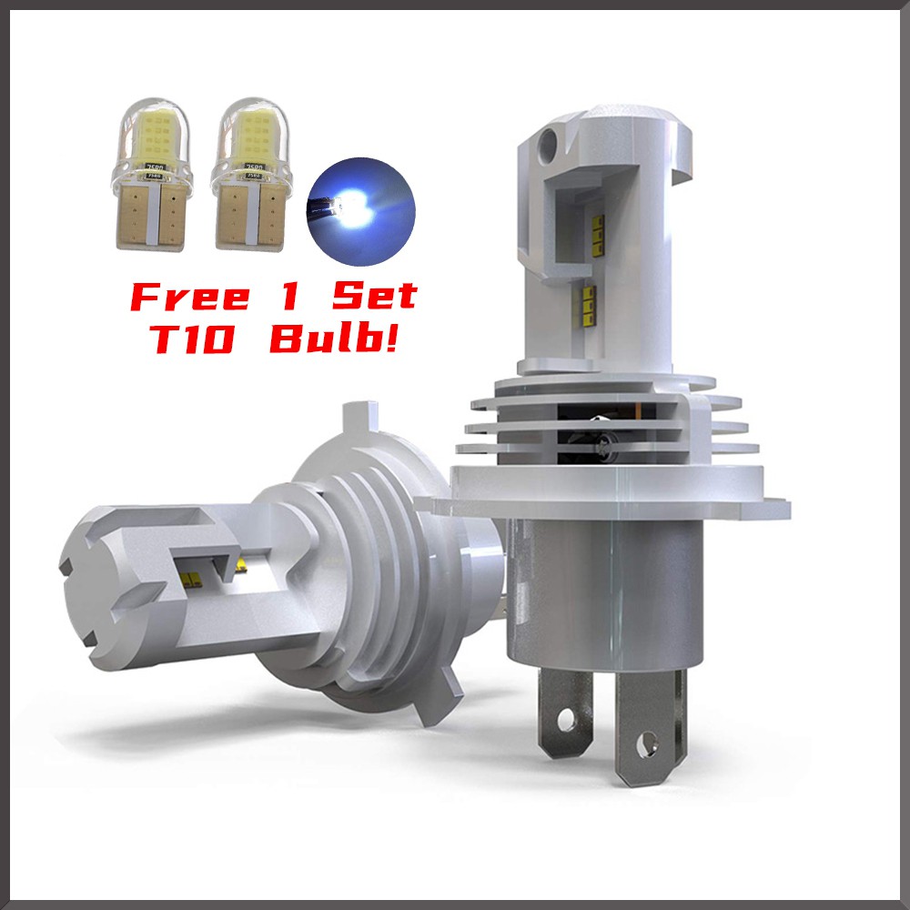 Set 2 Đèn Pha LED H4 ZES H4 H7 H8 H9 H11 9005 9006 HB3 HB4 10000LM 60W 6500K H4 12V Chuyên Dụng Cho Xe Hơi