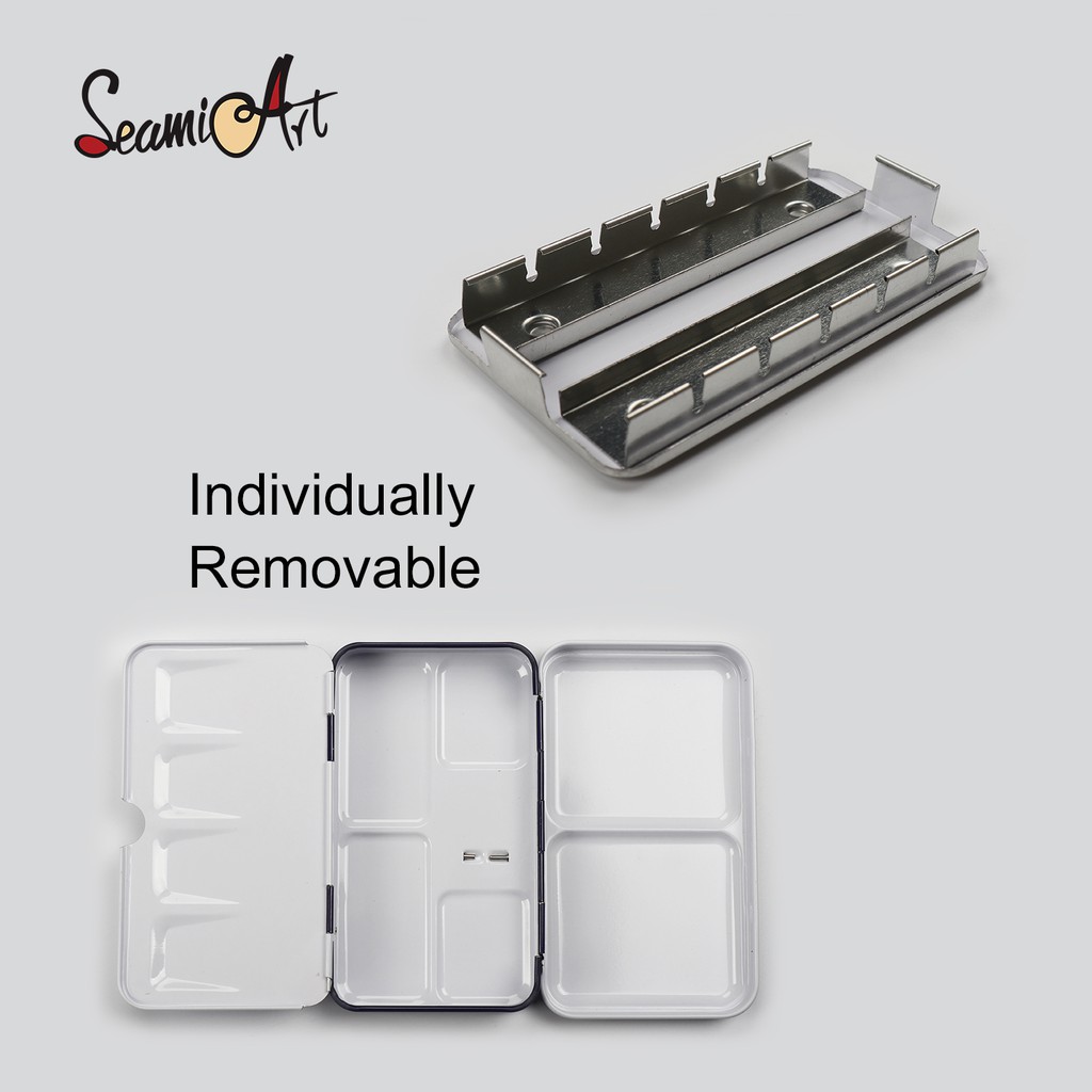 SeamiArt Multi Functional Portable Metal Foldable Painting Box
