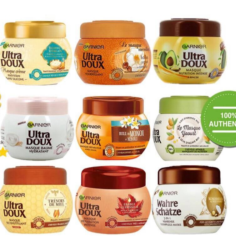 Kem ủ tóc Garnier Ultra Doux 300ml Pháp