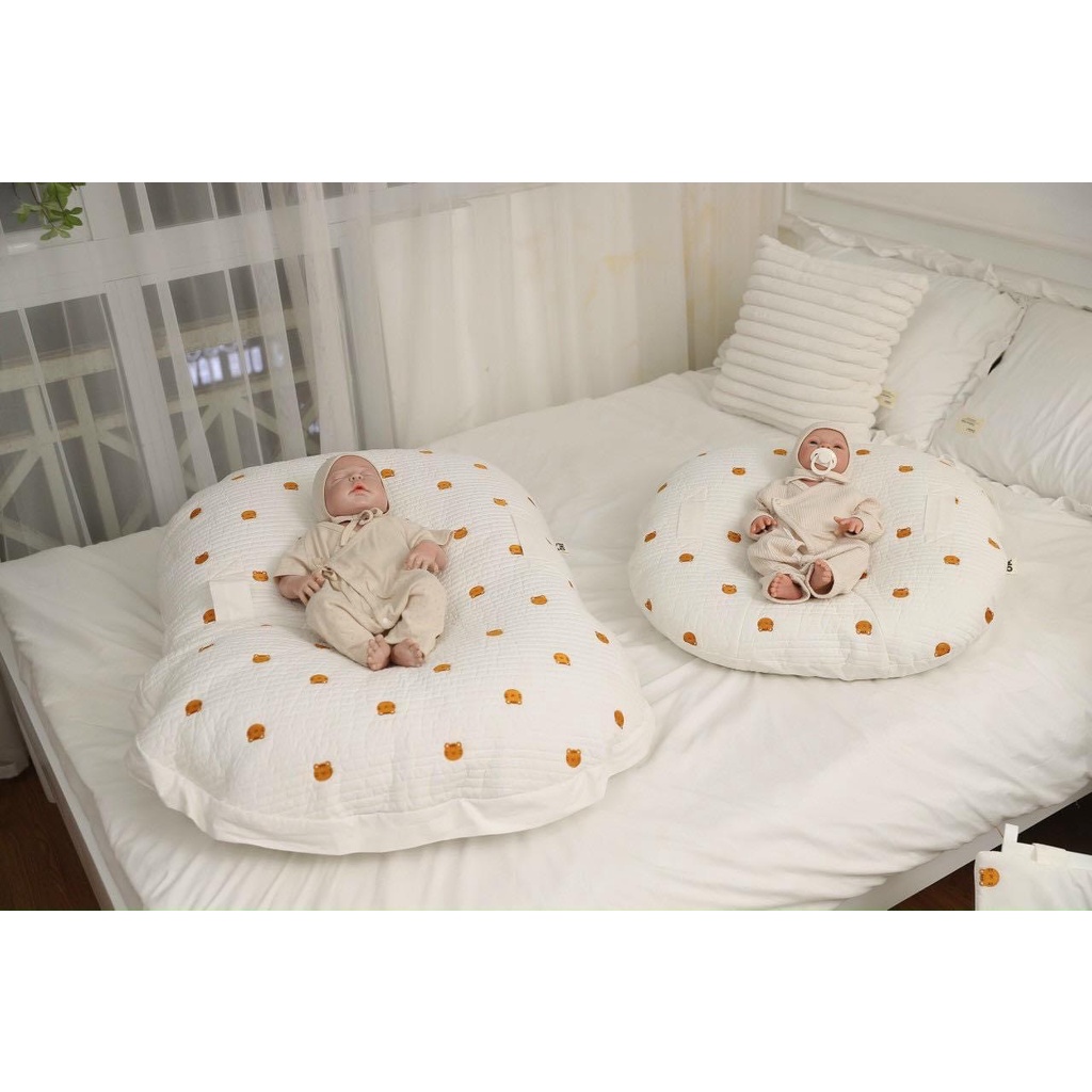 Gối chống trào bigsize OME vỏ thêu chần bông cao cấp. / Gối chống trào khổng lồ