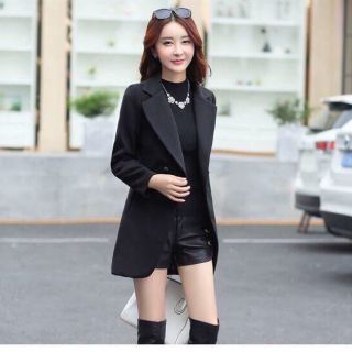 💕ÁO KHOÁC CỔ VEST 2 NÚT FROM DÀI💕