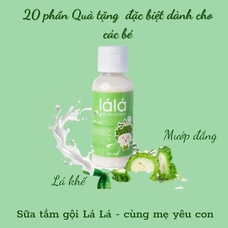 Sữa tắm chiết xuất từ mướp đắng cho bé tắm và rửa mặt Lá lá