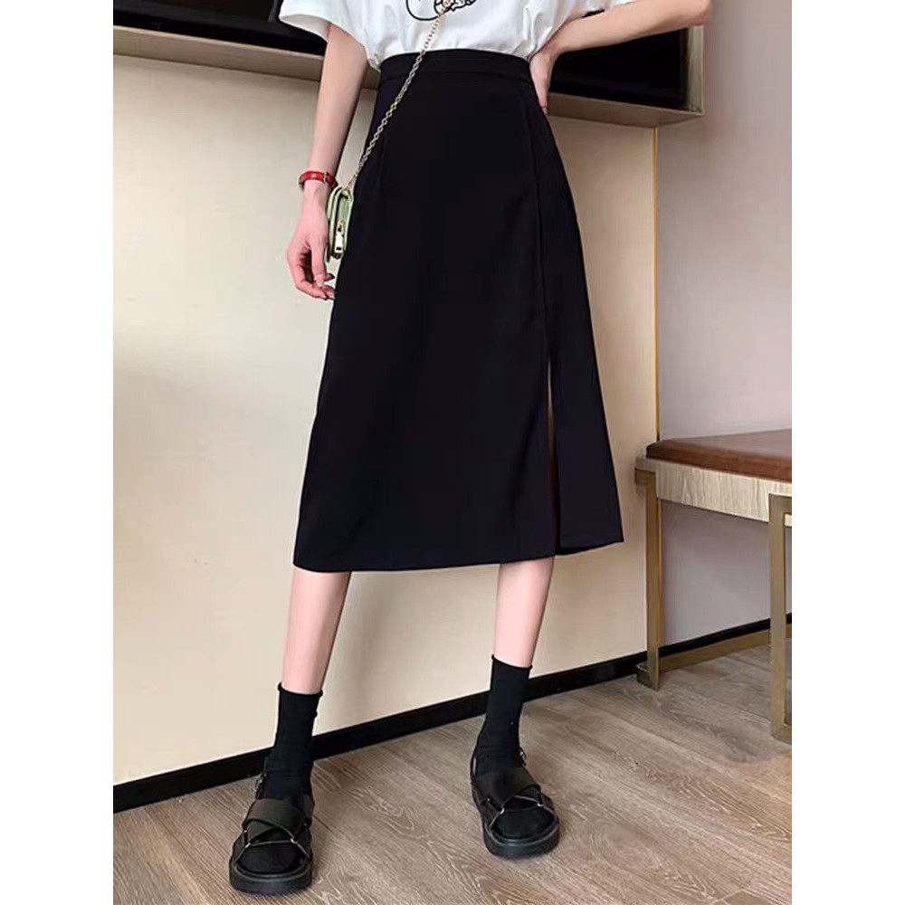 [Quà tặng là dây buộc tóc shop tặng bạn nhé] Chân váy dài dáng suông, Chân váy Midi dáng vintage cá tính MS13 | BigBuy360 - bigbuy360.vn