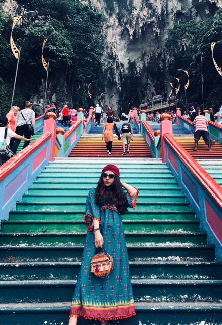 Turban đội đầu boho.