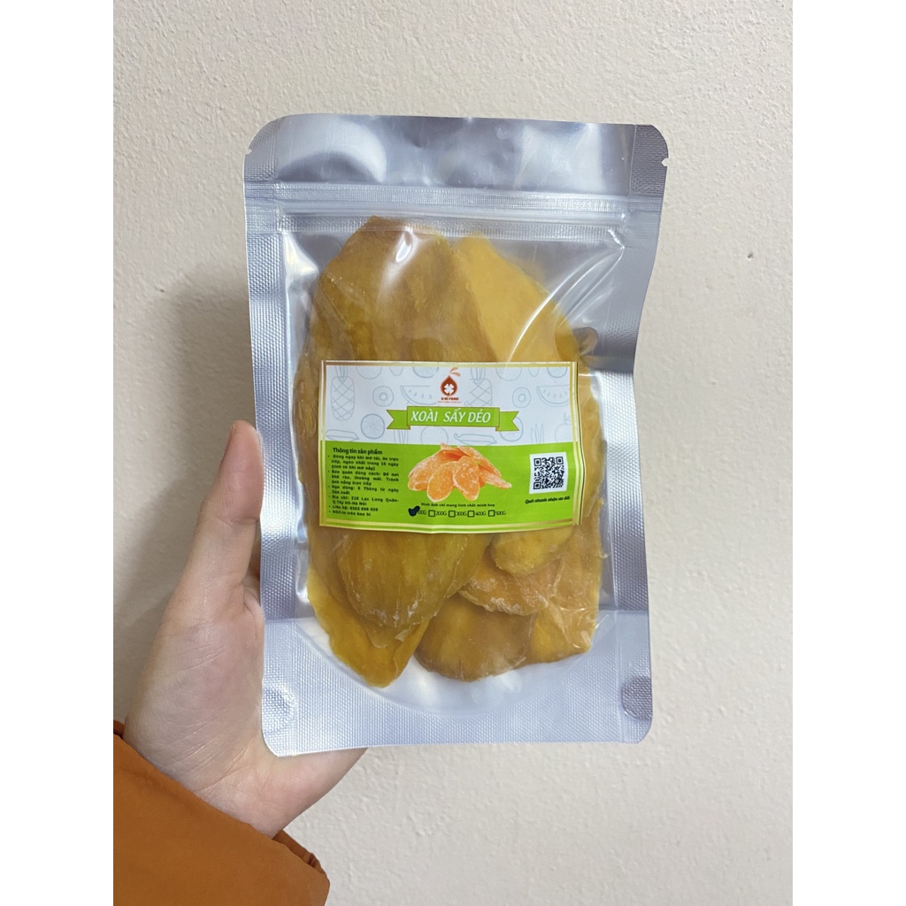 500gr xoài sấy dẻo nguyên miếng loại 1 xếp hoa