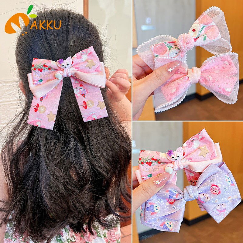 Kẹp Tóc Hình Nơ Hoạt Hình Xinh Xắn Cho Bé Gái Aku
